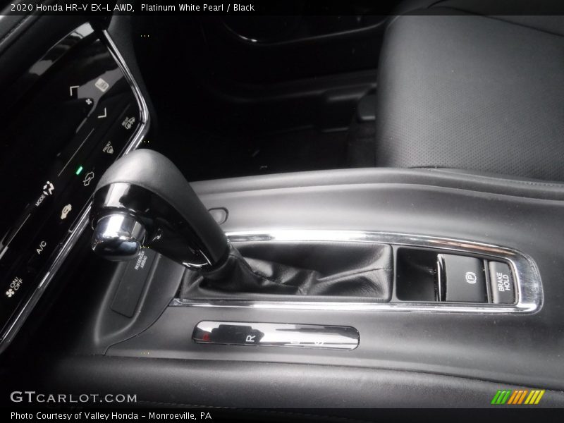 Platinum White Pearl / Black 2020 Honda HR-V EX-L AWD