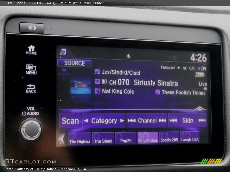 Platinum White Pearl / Black 2020 Honda HR-V EX-L AWD