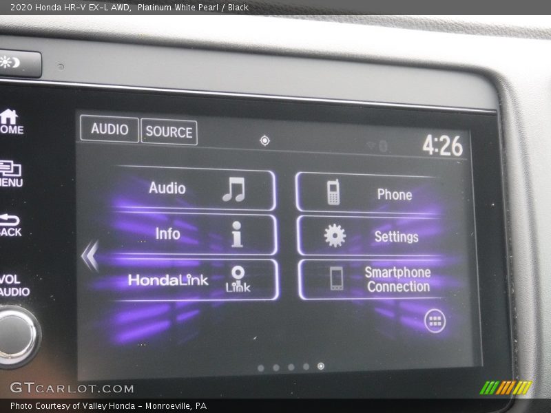 Platinum White Pearl / Black 2020 Honda HR-V EX-L AWD