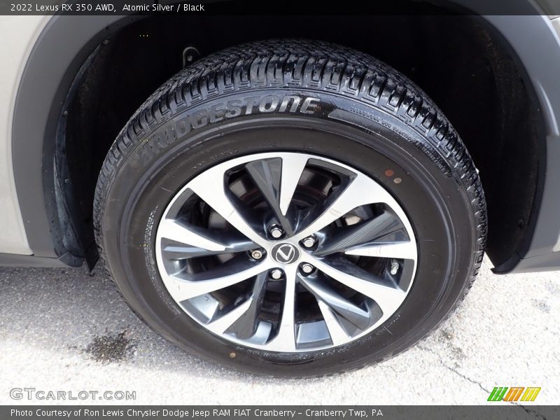 Atomic Silver / Black 2022 Lexus RX 350 AWD