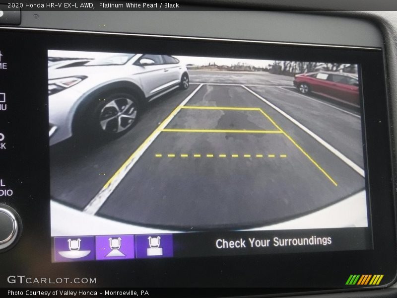 Platinum White Pearl / Black 2020 Honda HR-V EX-L AWD