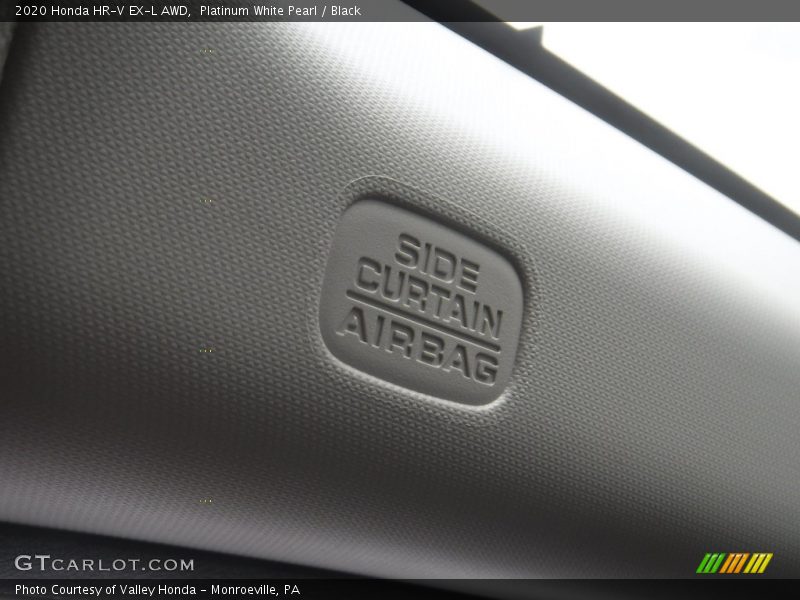 Platinum White Pearl / Black 2020 Honda HR-V EX-L AWD