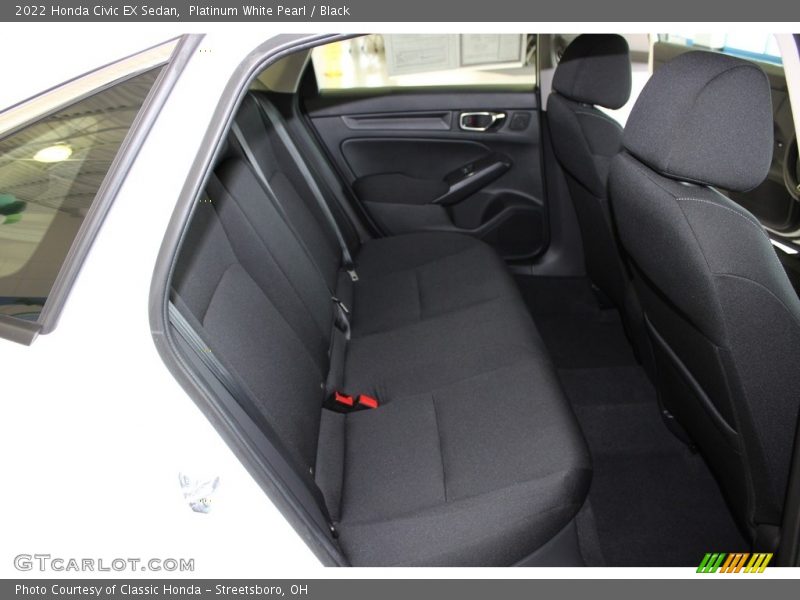 Platinum White Pearl / Black 2022 Honda Civic EX Sedan