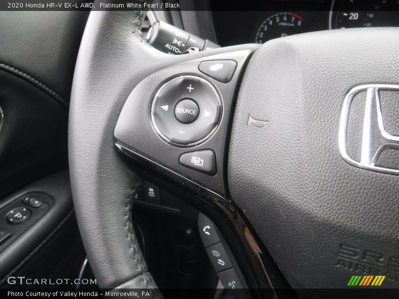 Platinum White Pearl / Black 2020 Honda HR-V EX-L AWD