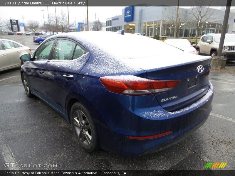 Electric Blue / Gray 2018 Hyundai Elantra SEL