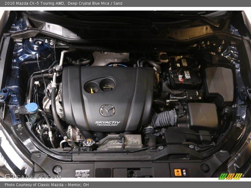 Deep Crystal Blue Mica / Sand 2016 Mazda CX-5 Touring AWD