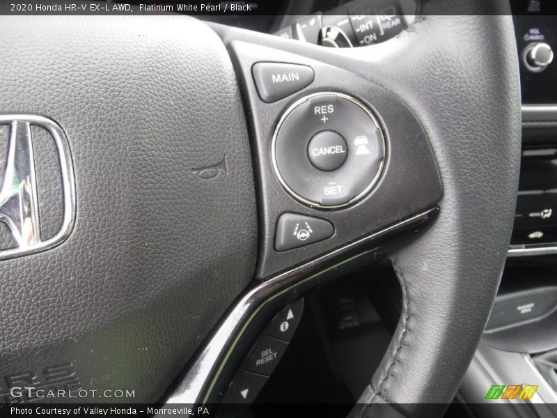 Platinum White Pearl / Black 2020 Honda HR-V EX-L AWD