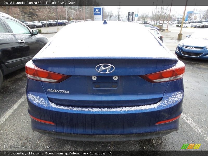 Electric Blue / Gray 2018 Hyundai Elantra SEL