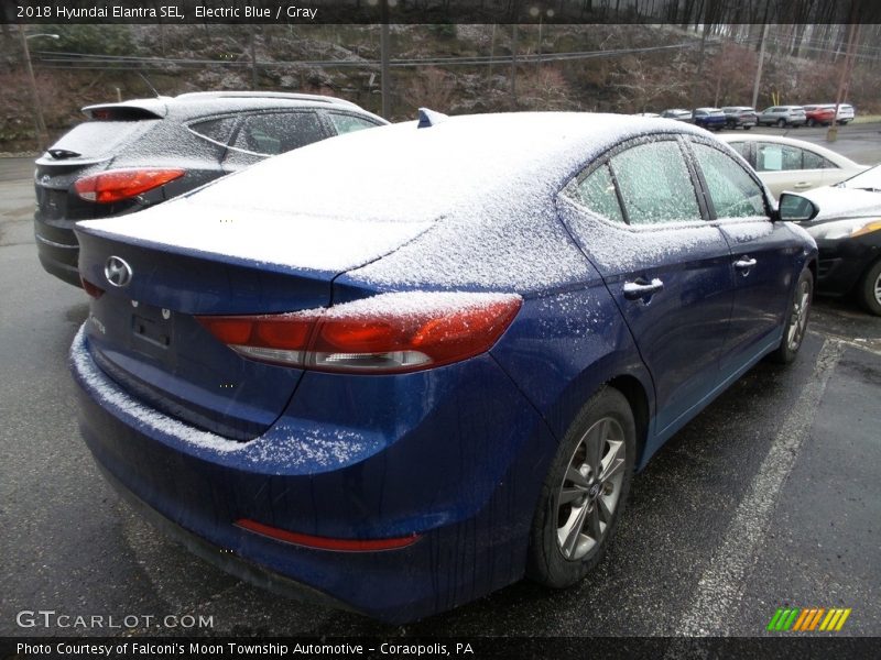 Electric Blue / Gray 2018 Hyundai Elantra SEL