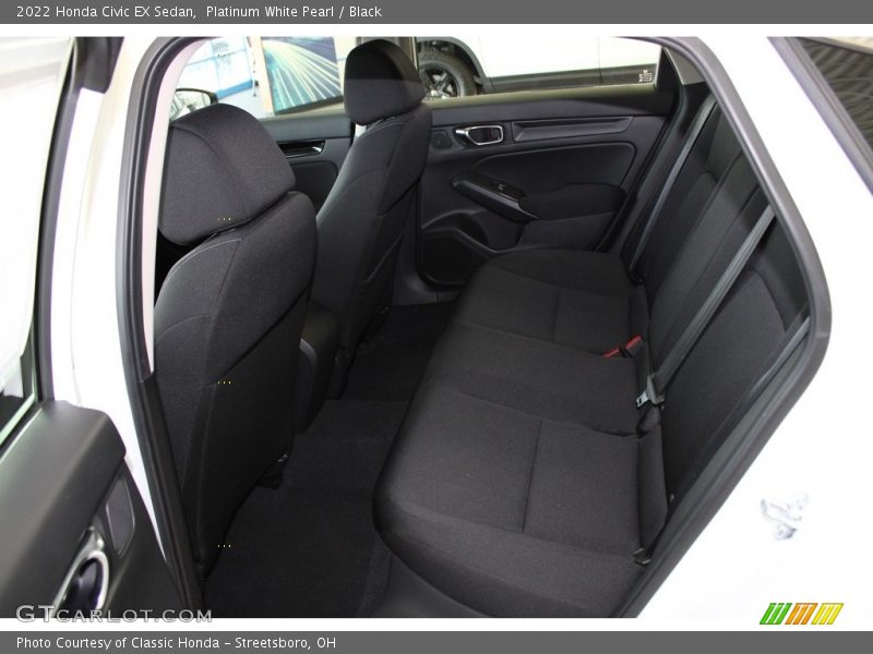 Platinum White Pearl / Black 2022 Honda Civic EX Sedan