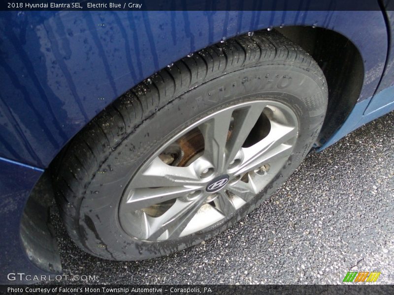 Electric Blue / Gray 2018 Hyundai Elantra SEL