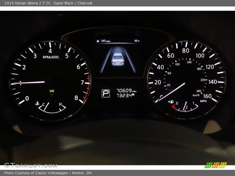 Super Black / Charcoal 2014 Nissan Altima 2.5 SV