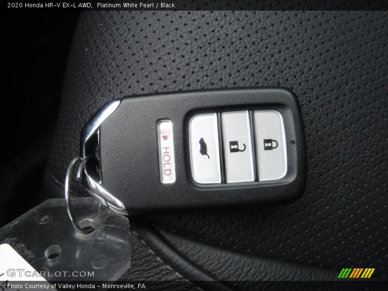 Platinum White Pearl / Black 2020 Honda HR-V EX-L AWD