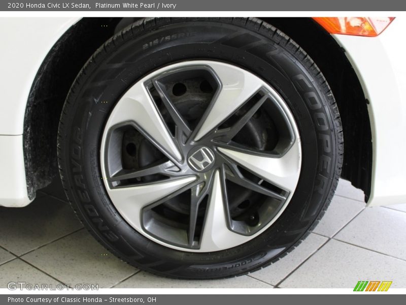 Platinum White Pearl / Ivory 2020 Honda Civic LX Sedan