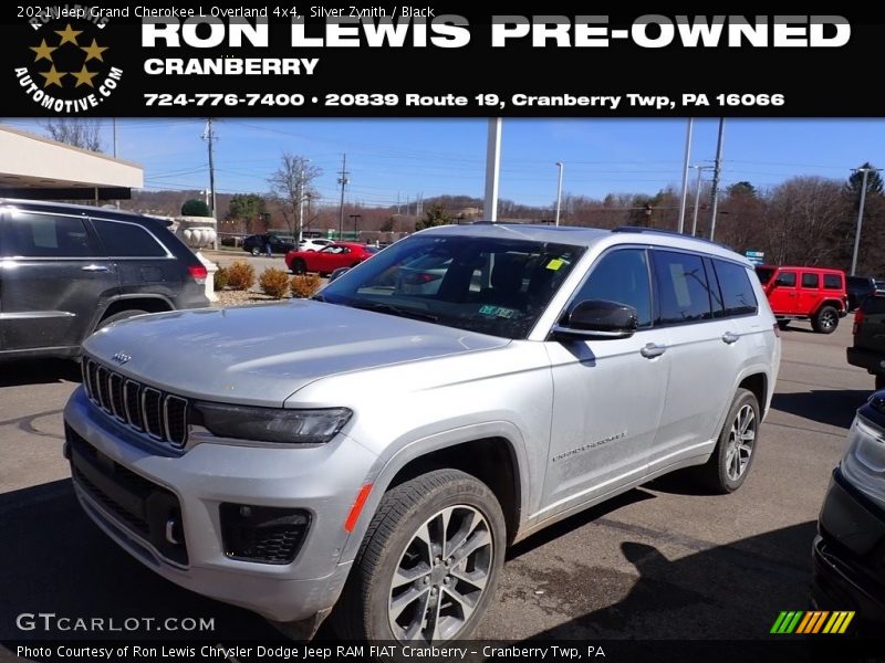 Silver Zynith / Black 2021 Jeep Grand Cherokee L Overland 4x4