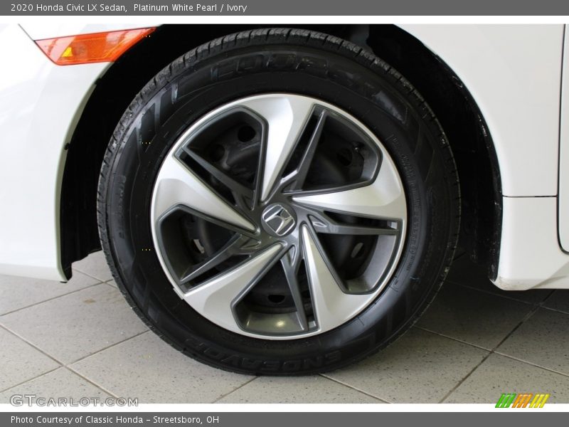 Platinum White Pearl / Ivory 2020 Honda Civic LX Sedan