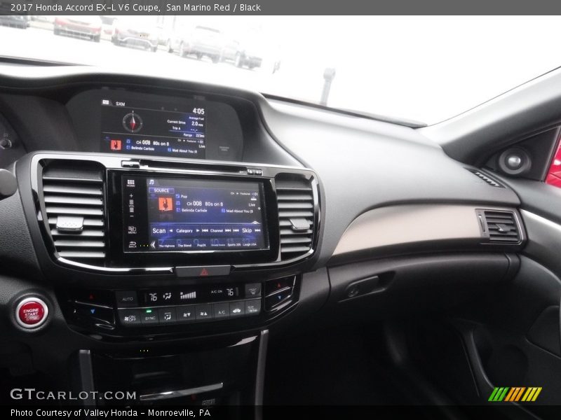 San Marino Red / Black 2017 Honda Accord EX-L V6 Coupe