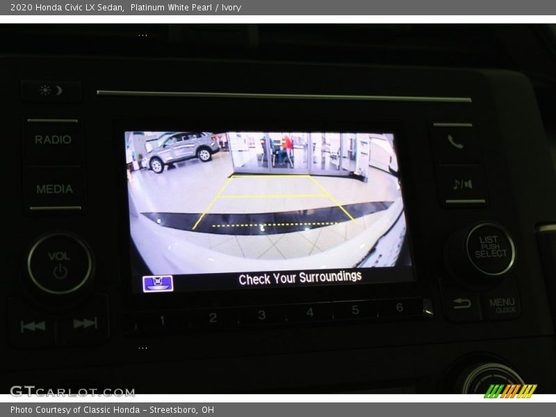 Platinum White Pearl / Ivory 2020 Honda Civic LX Sedan