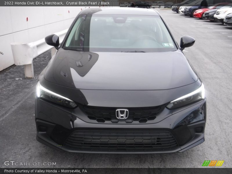 Crystal Black Pearl / Black 2022 Honda Civic EX-L Hatchback