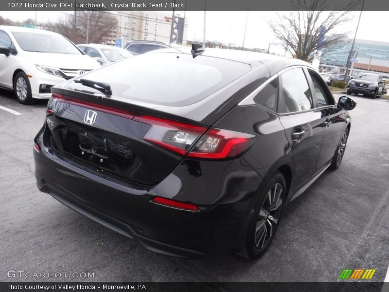 Crystal Black Pearl / Black 2022 Honda Civic EX-L Hatchback