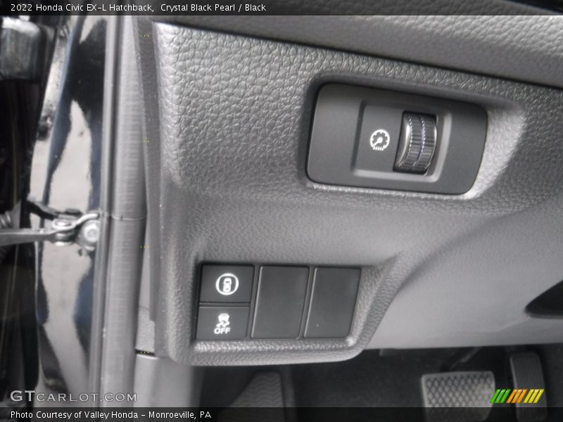 Crystal Black Pearl / Black 2022 Honda Civic EX-L Hatchback