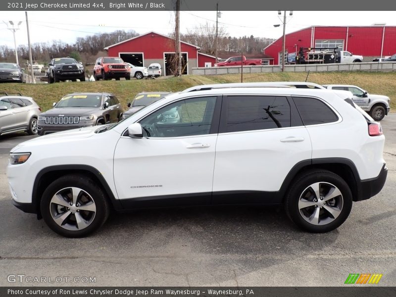 Bright White / Black 2021 Jeep Cherokee Limited 4x4