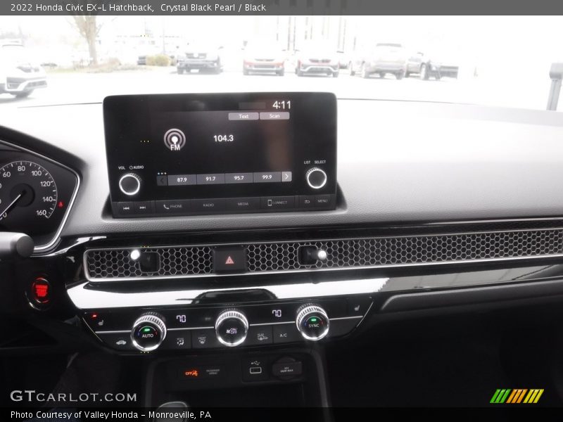 Crystal Black Pearl / Black 2022 Honda Civic EX-L Hatchback