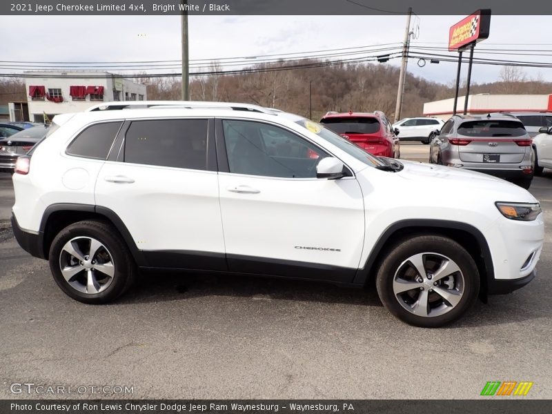 Bright White / Black 2021 Jeep Cherokee Limited 4x4