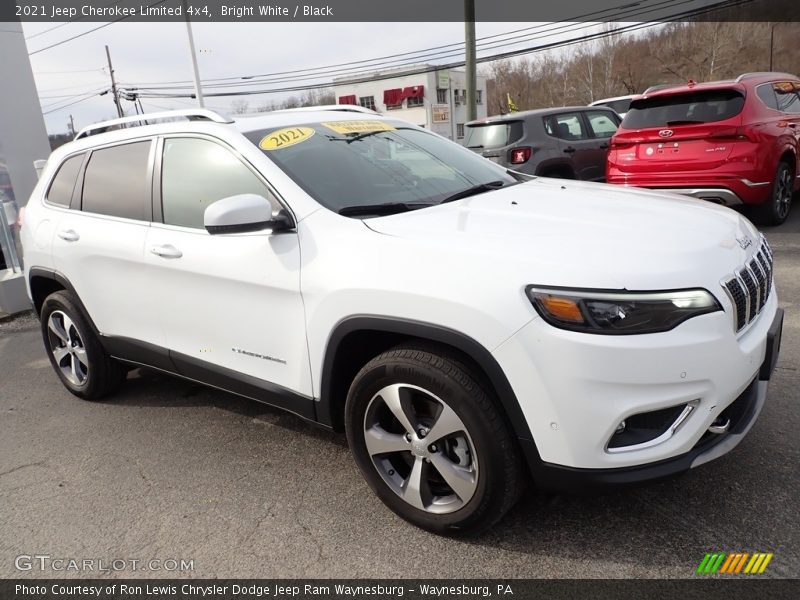 Bright White / Black 2021 Jeep Cherokee Limited 4x4