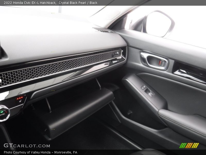 Crystal Black Pearl / Black 2022 Honda Civic EX-L Hatchback