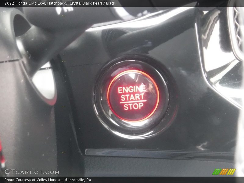 Crystal Black Pearl / Black 2022 Honda Civic EX-L Hatchback