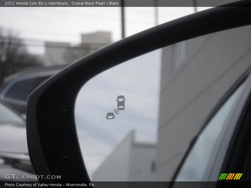 Crystal Black Pearl / Black 2022 Honda Civic EX-L Hatchback