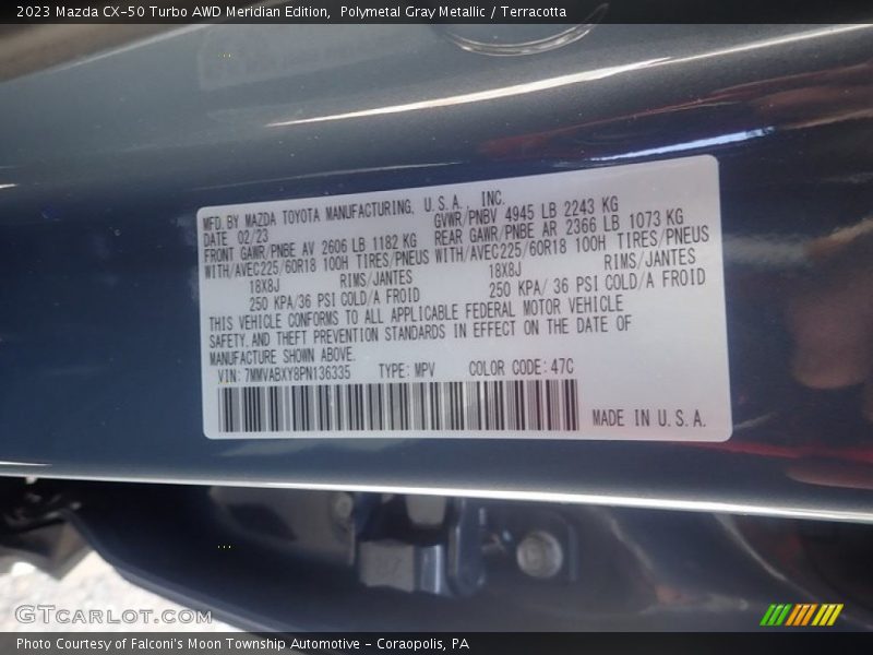 Polymetal Gray Metallic / Terracotta 2023 Mazda CX-50 Turbo AWD Meridian Edition
