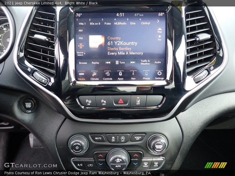 Bright White / Black 2021 Jeep Cherokee Limited 4x4