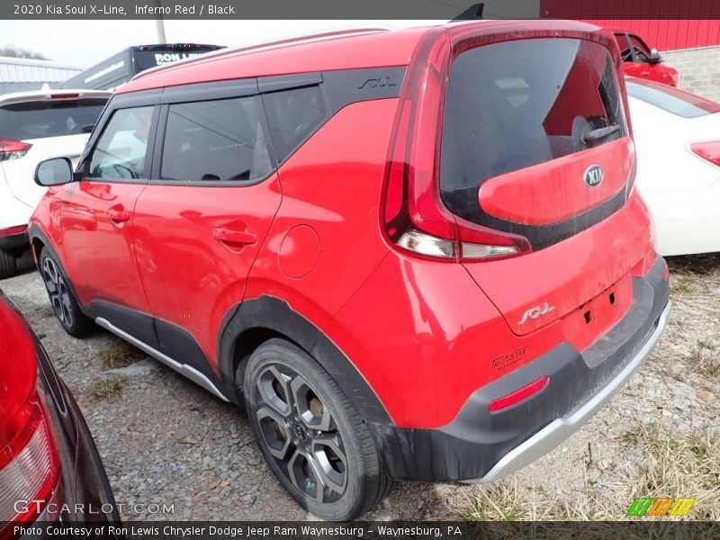 Inferno Red / Black 2020 Kia Soul X-Line