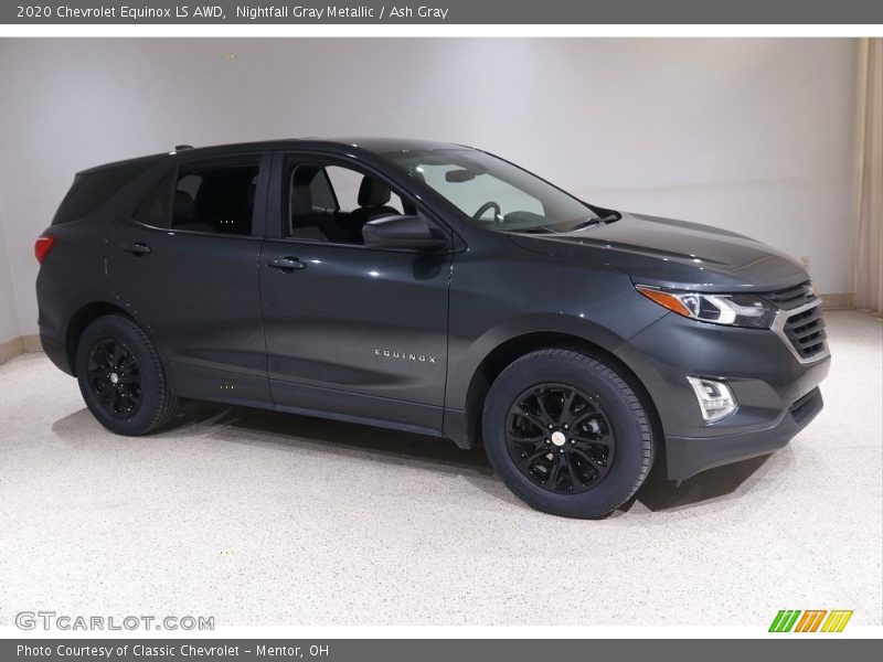 Nightfall Gray Metallic / Ash Gray 2020 Chevrolet Equinox LS AWD