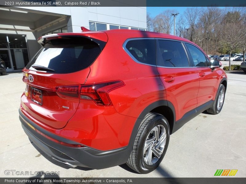 Calypso Red / Black 2023 Hyundai Santa Fe SE AWD