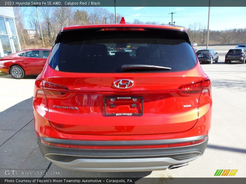 Calypso Red / Black 2023 Hyundai Santa Fe SE AWD