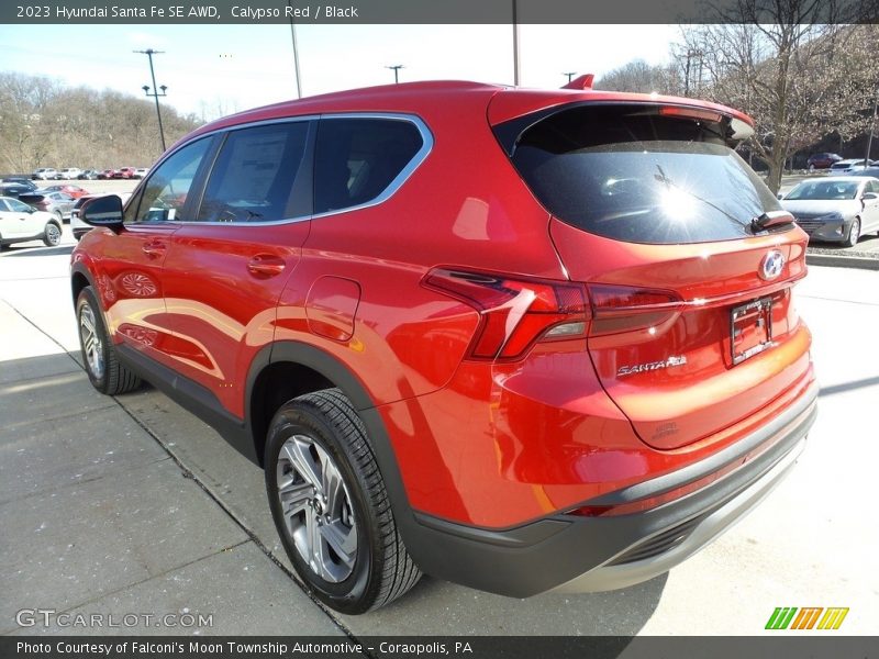 Calypso Red / Black 2023 Hyundai Santa Fe SE AWD