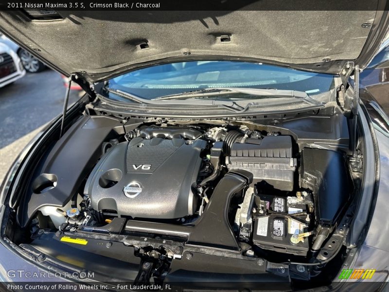 Crimson Black / Charcoal 2011 Nissan Maxima 3.5 S