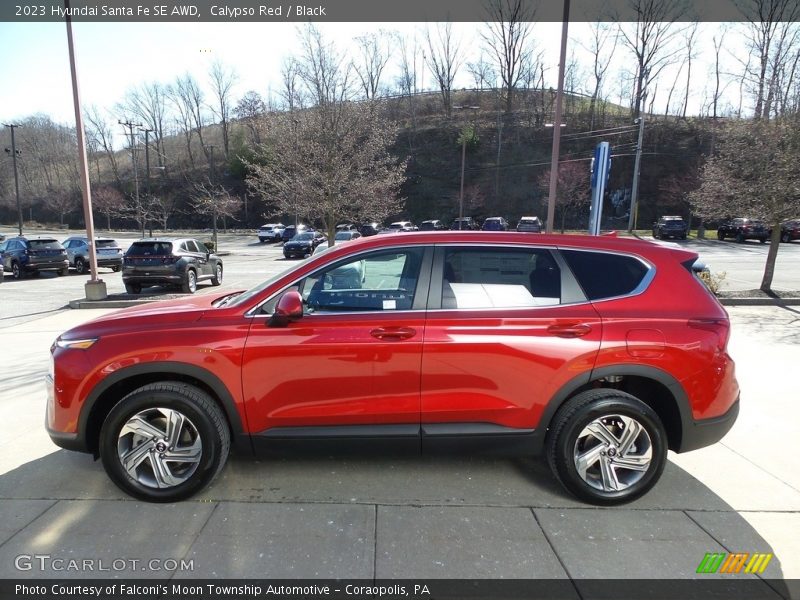 Calypso Red / Black 2023 Hyundai Santa Fe SE AWD