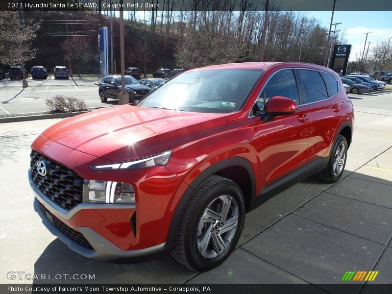 Calypso Red / Black 2023 Hyundai Santa Fe SE AWD