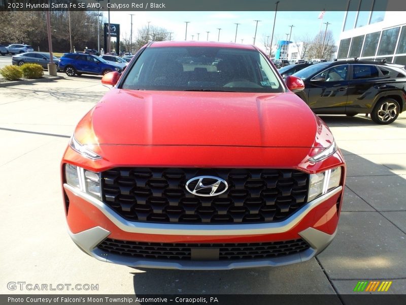 Calypso Red / Black 2023 Hyundai Santa Fe SE AWD