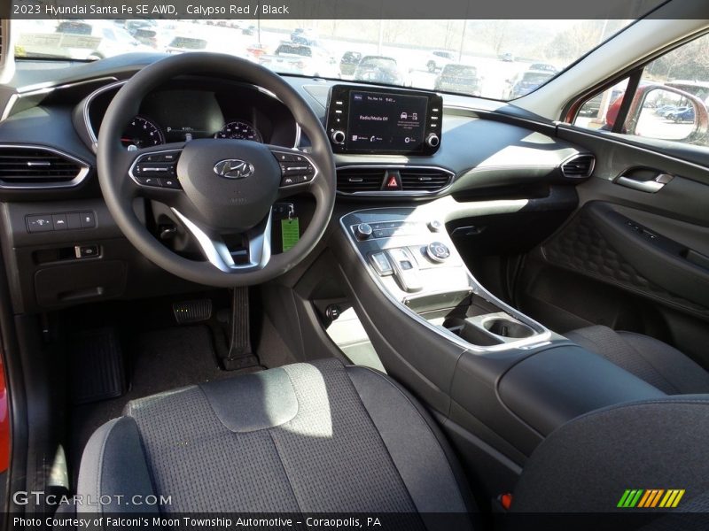 Calypso Red / Black 2023 Hyundai Santa Fe SE AWD