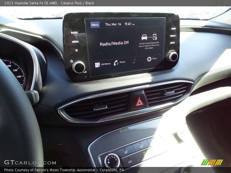 Calypso Red / Black 2023 Hyundai Santa Fe SE AWD