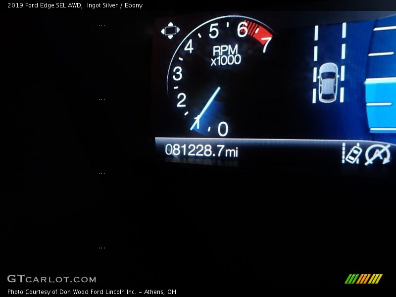 Ingot Silver / Ebony 2019 Ford Edge SEL AWD