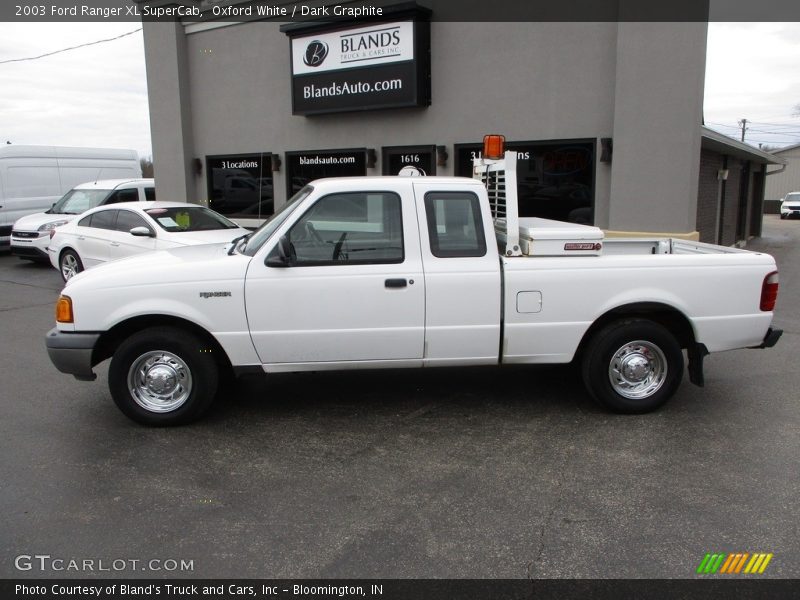 Oxford White / Dark Graphite 2003 Ford Ranger XL SuperCab