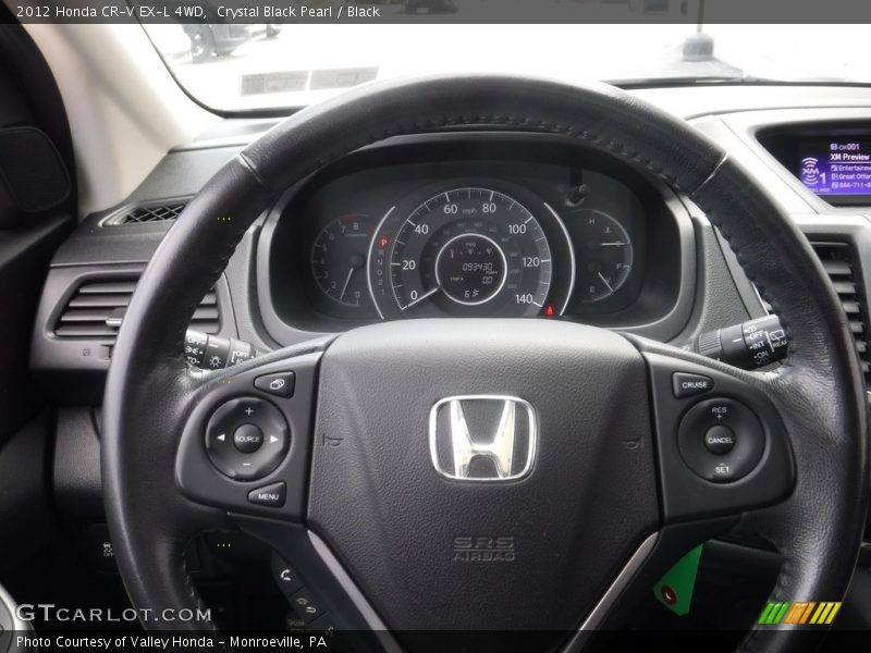Crystal Black Pearl / Black 2012 Honda CR-V EX-L 4WD