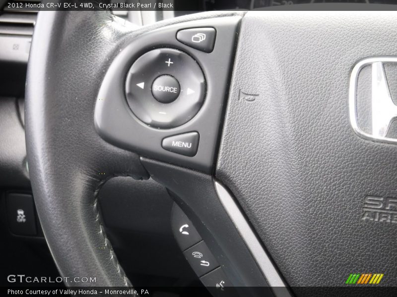 Crystal Black Pearl / Black 2012 Honda CR-V EX-L 4WD