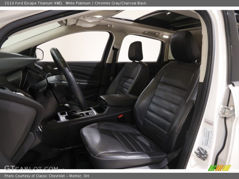 White Platinum / Chromite Gray/Charcoal Black 2019 Ford Escape Titanium 4WD